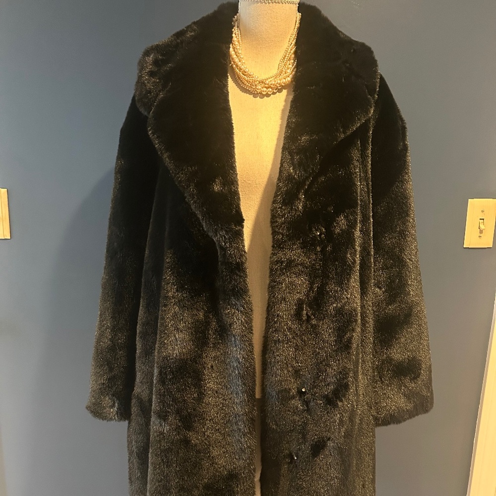 BCBG Faux Fur Coat NWT